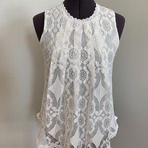 White lace top